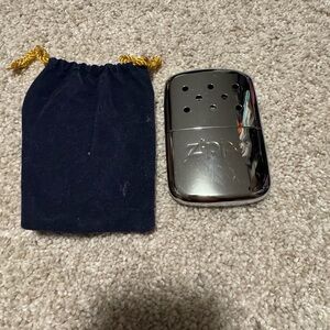 Zippo Silver Hand Warmer with Pouch